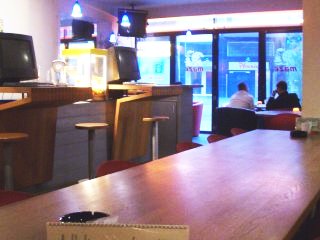 Unser 'Stammtisch' im Cafe Maze